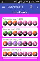 SA 6/49 Lotto ポスター