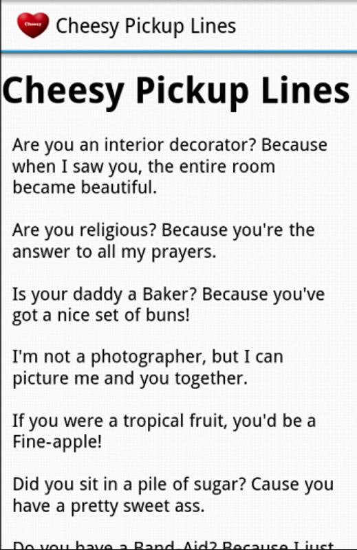 Cheesy Valentine Chat Up Lines