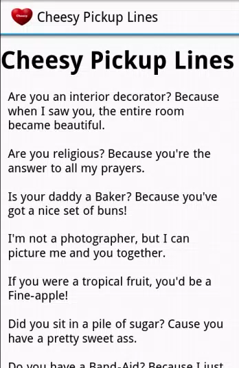Cheesy Pickup Lines Valentines APK for Android Download Cheesy Pickup Lines Valentines APK for Android Download