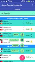 Asian Games Soccer Schedule Affiche