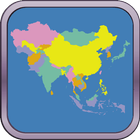 Asia Map Puzzle icône