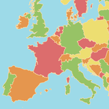 Europe Map Puzzle icône