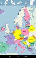 Europe Map Puzzle capture d'écran 1