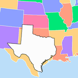 USA Map Puzzle icono