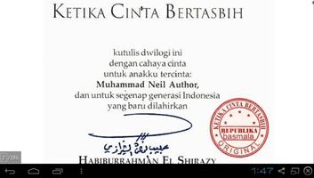 Novel Ketika Cinta Bertasbih تصوير الشاشة 1