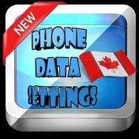 پوستر Canada Phone Data Settings