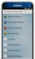 Daily Abs workout FREE Cartaz