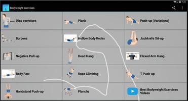 Bodyweight exercises تصوير الشاشة 2