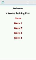Exercise Plan 4 Weeks ポスター