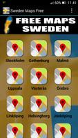 Sweden Maps Free Affiche