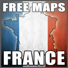 France Maps Free أيقونة