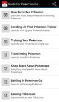 Guide For Pokemon Go screenshot 2