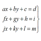 System Equations 3x3 圖標