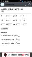 System Equations 3x3 capture d'écran 1