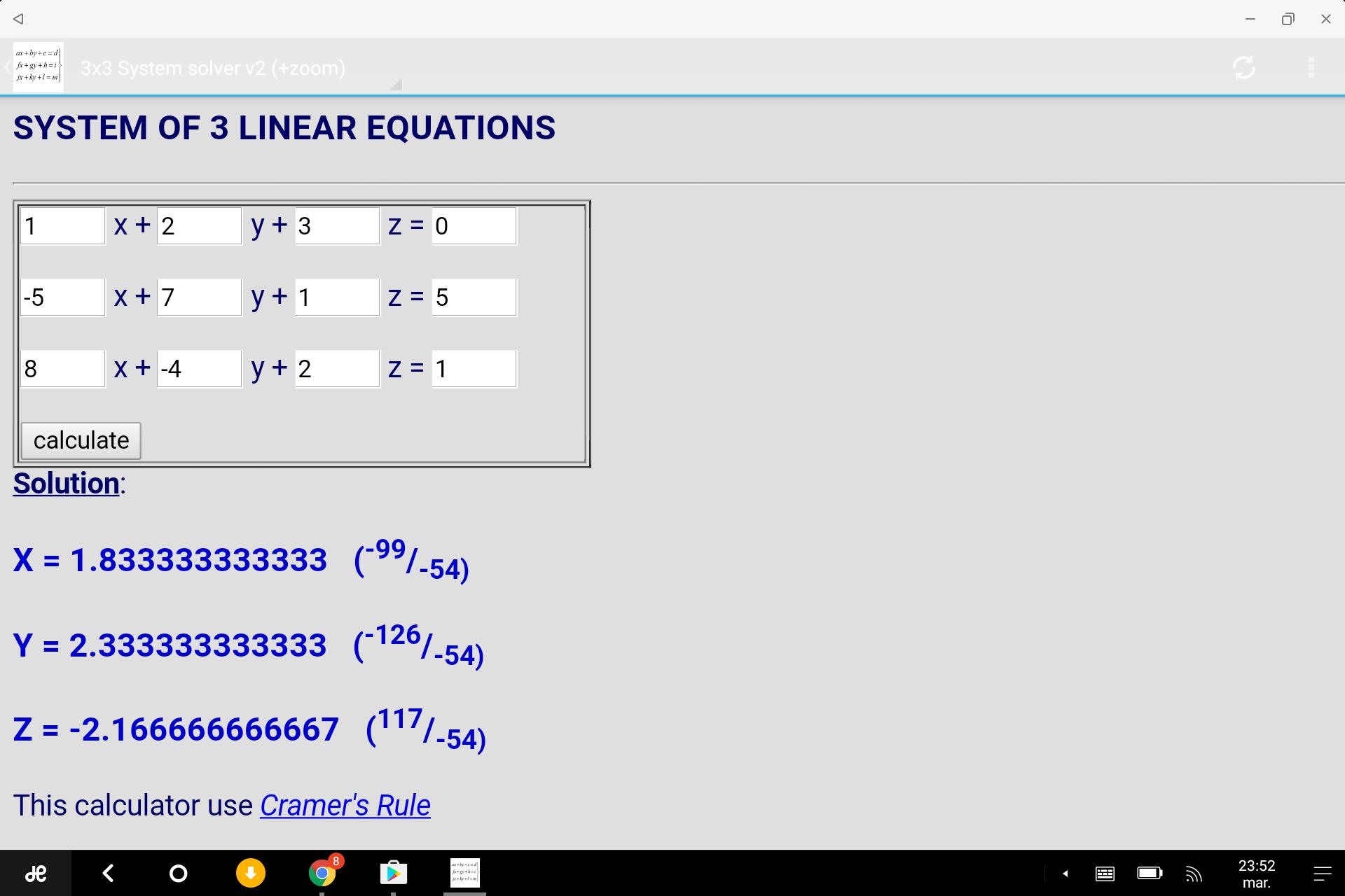 Решите уравнение 3x 6 11 0. System equation calculator. Equation 3. System of equations with three Unknowns.