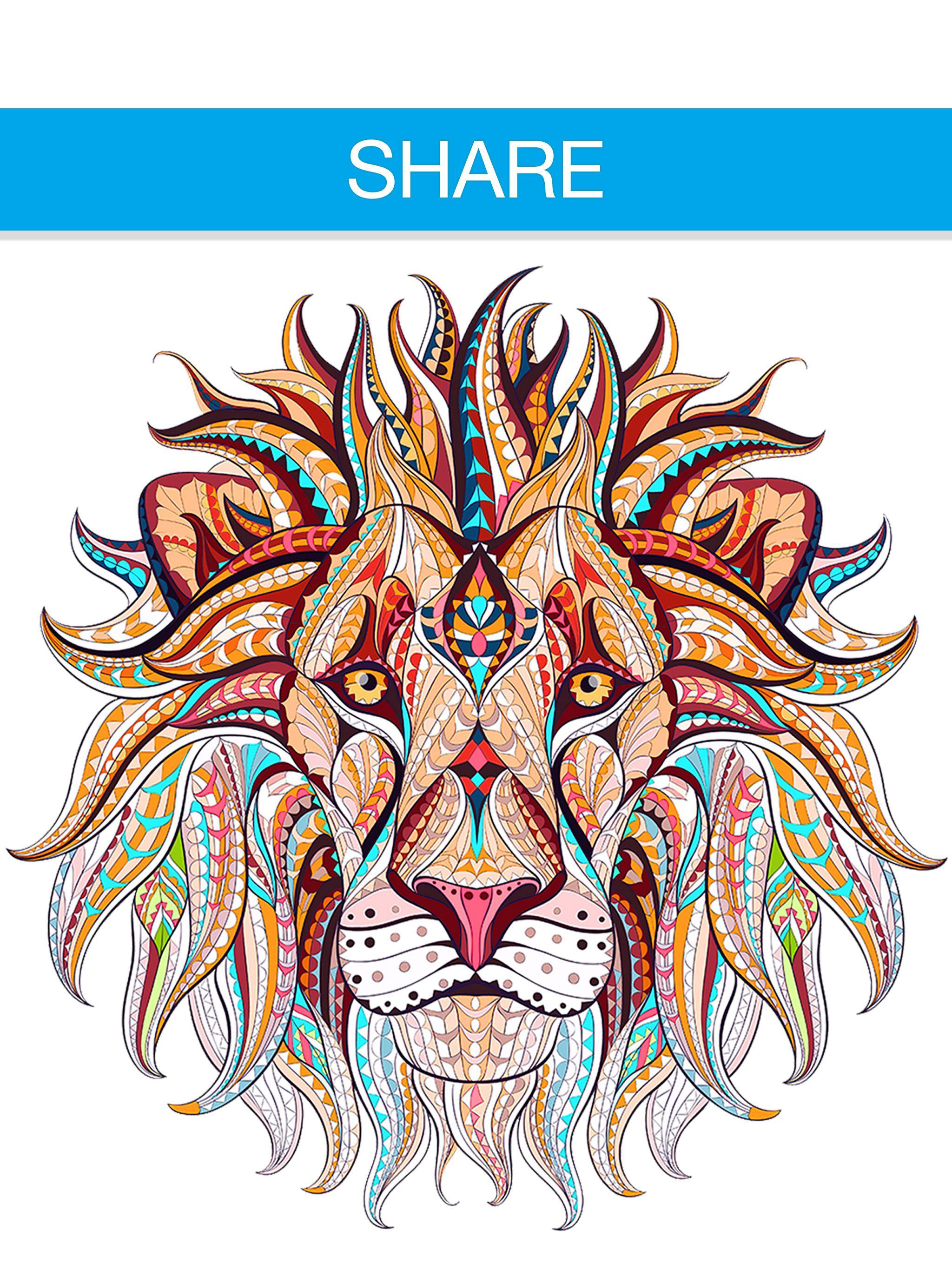 Free Adult Coloring Book App   Animals 🦁🐼🐶 for Android   APK ...