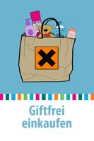 Giftfrei einkaufen poster