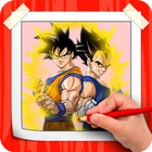 How To Draw Son Goku & Vegeta From Super Saiyan Zeichen