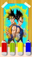 How To Draw Son Goku & Vegeta From Super Saiyan Plakat