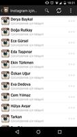 Famous Turks for Instagram Affiche