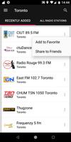 Toronto Radio Stations capture d'écran 1