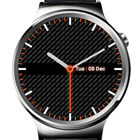 Carbon Fiber Dark Watch Face آئیکن