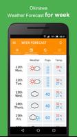 Okinawa Weather Forecast Ekran Görüntüsü 1