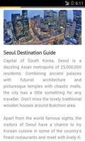 Seoul Travel Guide South Korea Affiche