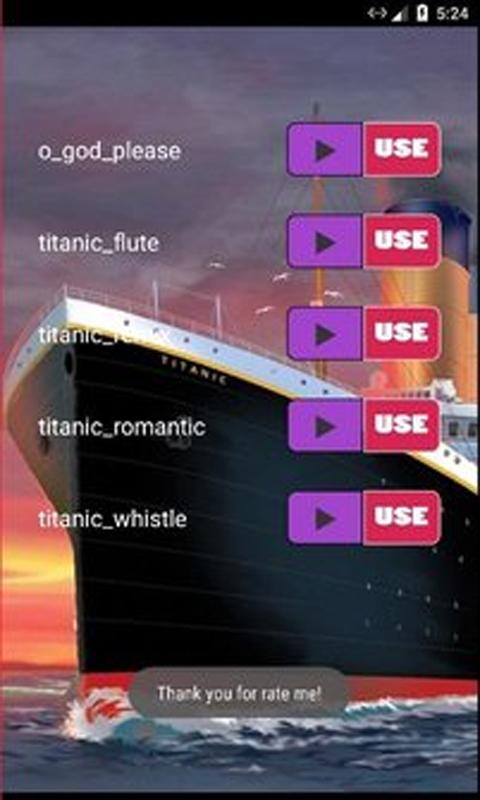 Ringtones Titanic For Android Apk Download - titanic whistle roblox
