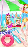 Summer Girl! Beach PARTY Salon الملصق