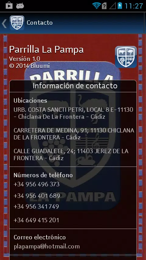 Descarga de APK de Parrilla La Pampa para Android