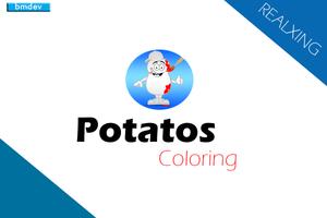 Potatos Coloring Book पोस्टर