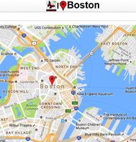 Boston Map Affiche