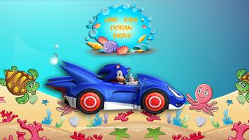 Car Kids Ocean Drive ポスター