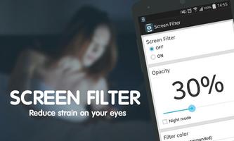 Screen filter Eyestrain relief Affiche