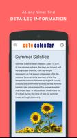 برنامه‌نما Cute Calendar PRO عکس از صفحه