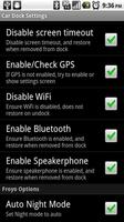 Car Dock Settings تصوير الشاشة 1