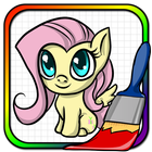 Art Pony Coloring Book icône