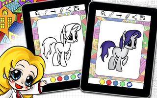 Art Pony Coloring Book capture d'écran 1