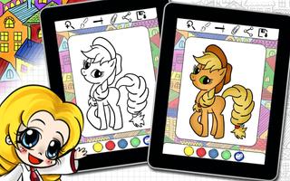 Art Pony Coloring Book capture d'écran 2