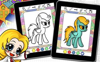 Art Pony Coloring Book capture d'écran 3
