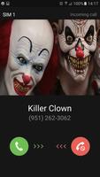 Clown tueur appel Affiche