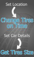 Change Tires - Car Weather Forecast Affiche