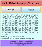PNS: Prime Number Searcher Affiche