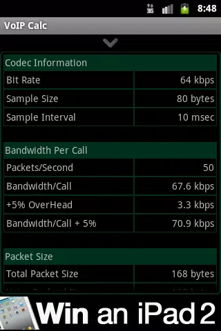 VoIP Bandwidth Calculator APK for Android Download