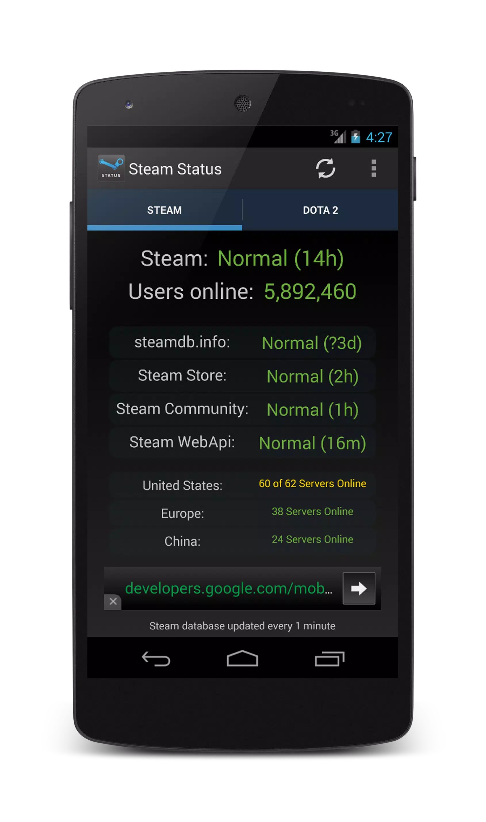 Steam Status APK for Android Download