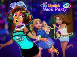 Lipstick Neon Party - BFF Fun Affiche