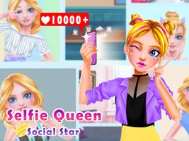 Selfie Queen Social Superstar: Игры для девочек постер