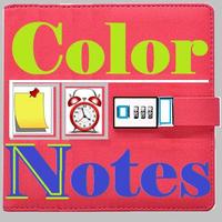 color full note notepad todo task reminder alarm-poster