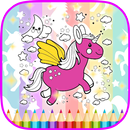 New Unicorn Adult Coloring Book Color By Number ❤ APK